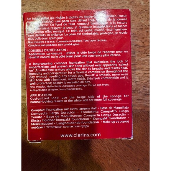 Clarins long wearing Foundation 117 New - Picture 2 of 2